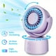 thumbnail image 1 of Mini Table Fan For Bedroom, Desk Air Cooling Fan, Powerful Airflow, 120° Vertical Manual +270° Auto Oscillating Fan, 3 Speeds, 16H Timer, Quiet Fan, Room, Home, Office, Outdoor, 1 of 4
