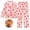 Pink Capybara, variant on Girls Pajama Set Soft Cozy Button Down Sleepwear Pajamas for Girls with Spa Headband 2 Piece