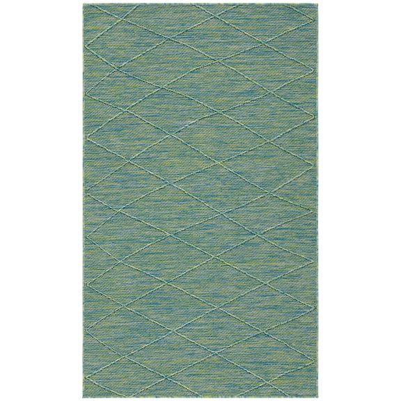 Nourison Practical Solutions 2' x 3' Blue Green Modern Rug