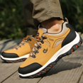 thumbnail image 3 of Men'S Fashion Outdoor Hiking Sneakers - Low Top Durable Trekking Shoes with TPR Sole, Comfortable Non-Slip for Male Activities, Lace-Up Closure, Microfiber Synthetic Upper, 3 of 9