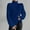 Dark Blue, variant on VONCOS Women Sweater- Turtleneck Knit Long Sleeve Pullover Solid Color Outwear Tops Brown Size M