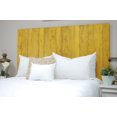 thumbnail image 3 of Barn Walls Yellow Weathered Floating Headboard Handcrafted in America Real Solid Wood - California King, 3 of 7