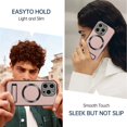 thumbnail image 2 of Ancove for iPhone 13 Pro Max Magnetic Case,[Compatible with Mag Safe],Shockproof Business PU Leather Ultra Slim Thin Case Cover with Built-in Kickstand for iPhone 13 Pro Max,Rosegold, 2 of 7