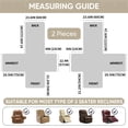 thumbnail image 4 of Y YUNHSOM Waterproof Stretch Recliner Chair Covers, Stable Washable Slipcovers Chair Protectors for Home, Kitchen, Office (Beige,23 In), 4 of 7