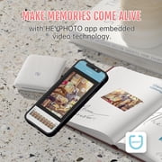 HPRT Pocket Photo Printer - Portable Mini Color Wireless Mobile Printer - Zink 2x3” Sticky-Back Photos - Bluetooth Compatible with iOS & Android Devices Printing Machine Sticker