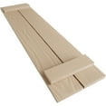 thumbnail image 6 of Ekena Millwork 11 1/2"W x 48"H Rustic Two Board Spaced Board-n-Batten Sandblasted Faux Wood Shutters (Per Pair), Primed Tan, 6 of 11