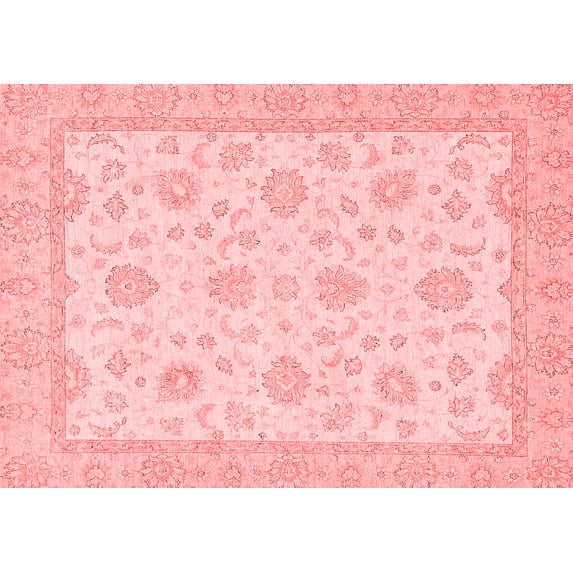 Ahgly Company Indoor Rectangle Oriental Red Traditional Area Rugs, 2' x 3'