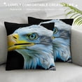 thumbnail image 3 of Orinice Bald Eagle Graphic Decorative Cushion Cover for Home, Couch, Living Room, Sofa - Zipper Closure, Aesthetic Design - 1PC 12x12in, 3 of 5