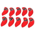thumbnail image 4 of Housse de Tête de Club en Fer, Épaisse et Durable 10 Pcs/ensemble Housse de Tête en Fer pour Protéger Club Rouge, 4 of 8