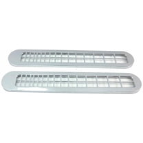 2-Chrome Plastic Windshield Defroster Vents For Peterbilt 377/378/379 2001-2005