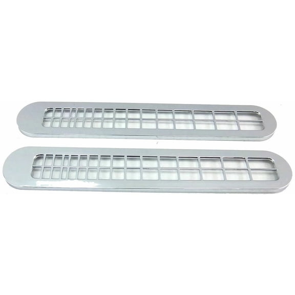 2-Chrome Plastic Windshield Defroster Vents For Peterbilt 377/378/379 2001-2005