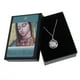 thumbnail image 2 of Medalla virgen Guadalupe Busto redonda calada con corazones Medalla italiana Medalla y cadena, 2 of 3