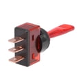 thumbnail image 3 of SPST Latching Rocker Toggle Switch Red Color LED Light 20A 12V 3P ON-OFF, 3 of 3