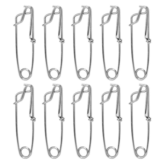 Fishing Snap Clip, Tuna Clip Stainless Steel Tuna Clamp Fishing Tackle Float Line Tuna Clip, 10Pcs For Floats Sharking