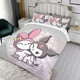 thumbnail image 3 of My Melody Conjunto de sábanas temático, trío de piezas, cómodo y amigable con la piel, diseño único, regalo de decoración para el hogar para familiares, amigos y fans,140cm *210cm, 3 of 6