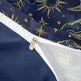 thumbnail image 3 of Homewish Cosmos Sun Moon Twin Duvet Cover, Galaxy Star Cloud Twin Bedding, Navy Blue Reversible 2pcs, 1 Duvet Cover and 1 Pillowcase, 3 of 5