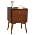 thumbnail image 1 of Patiojoy Mid Century Nightstand Sofa End Table Bedroom Side Table with 2 Drawers, 1 of 6