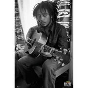 GB Eye  Bob Marley - Playing Guitar Poster Print, 24 x 36