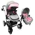 thumbnail image 1 of Sistema de Viaje Angelin Baby  3 en 1 Con Amortiguador Noni Rosa/Gris, 1 of 4
