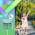 thumbnail image 4 of SANOPY Electric Scooter for Kids 8+,180W Upgraded Motor,4 Adjustable Heights & 3 Speed,Lightweight, LED Display,Foldable Electric Scooter with Deck Lights for Kids & Teen, 4 of 7
