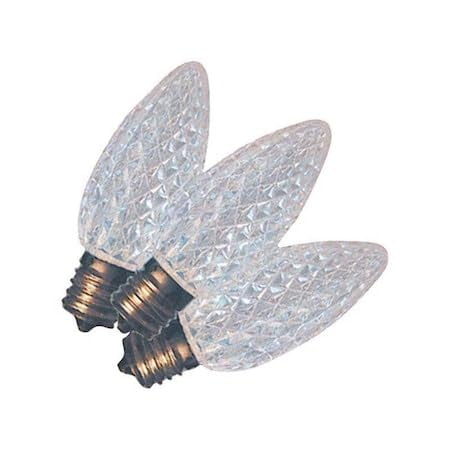 Bombilla Holiday Bright Lights LED C9, color blanco frío, 25 unidades
