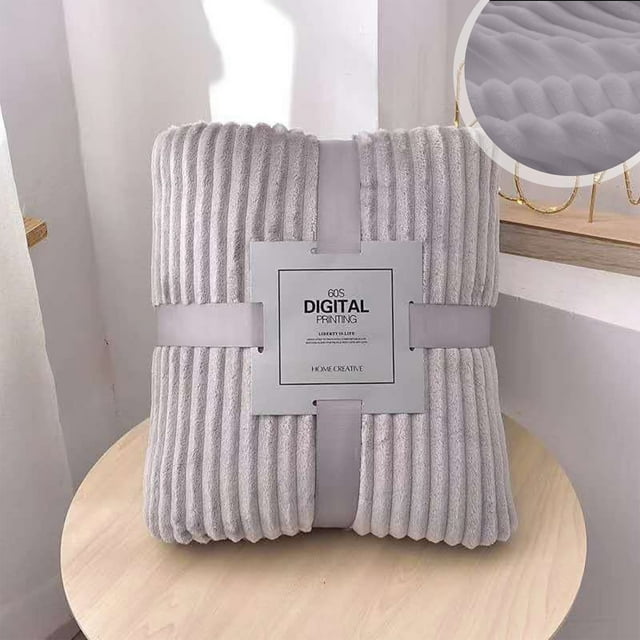 Manta de Dormir Noon de Color Liso - Manta de Poliéster de 200 X 150 Cm para Cama, Sofá y Exteriores - Lavable a Máquina, Resistente a La Decoloración - Azul, Gris, Blanco, Verde