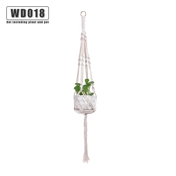 Toystoory Macramé hecho a mano para plantas, colgador de flores/macetas para decoración de pared, 1 ud. Jardín y Patio No.18