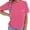 Hot Pink, variant on Hifoo Maternity Comfort Breastfeeding Shirts For Women Mama Zipper Nursing O-Neck Tops Distressed Pregnancy Clothes With Pocket Comfort Pregnant Blouses
