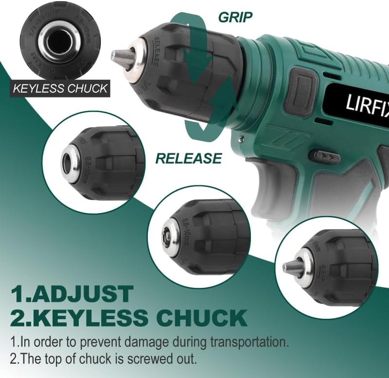 110-Piece Green 8V Electric Screwdriver Tool Set with Portable  for  Home Repair