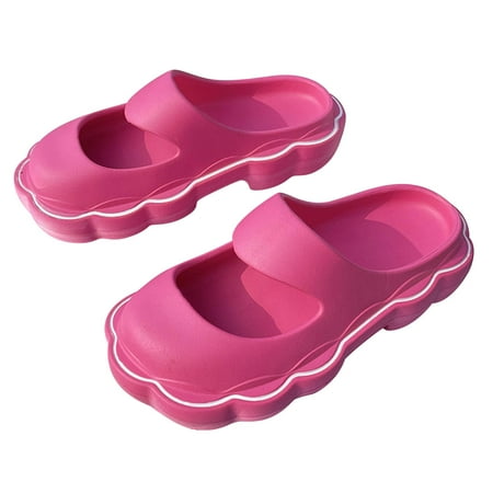 

Pillow Slippers for Women and Men Closed Toe Quick Drying Pillow Slippers Thick Soft Platform Slide Sandals for Indoor Outdoor