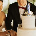 thumbnail image 3 of Pareja estatua novia G Cake Topper figuritas boda R día aniversario, 3 of 4