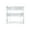 White, variant on Twin Size Triple Bunk Bed of Rubber Wood, for Bedroom | Prevent Accidental Falls, Create Cozy Atmosphere