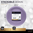 thumbnail image 3 of Paper Dinner Plates Lavender, 8 1/2 Inches Paper Plates Disposable, Strong and Sturdy Disposable Plates for Party, Dinner, Holiday, Picnic, or Travel Party Plates, Pack of 50 - By Enday, 3 of 6