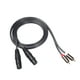 thumbnail image 4 of Cateissary Cable de Audio Coaxial Dual RCA a 2 xlr macho, adaptador de enchufe hembra, profesional, plateado Juegos de teclado y mouse para computadora, 4 of 6