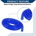 thumbnail image 6 of Unique Bargains Silicone Vacuum Tubing Hose Automotive Vacuum Line High Temperature 5.5Ft 9/16" 14mm ID 2.5mm Thickness 1 Pcs Blue 130PSI Max Pressure, 6 of 6
