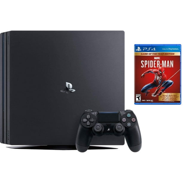 Sony PlayStation 4 Pro 1TB Console Bundle W / Marvel's Spider-Man