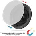 thumbnail image 6 of Pyle 6.5” Ceiling Wall Dual Speakers 2-Way Full Range Stereo Sound Flush Mount Design W/ 70Hz, 6 of 7