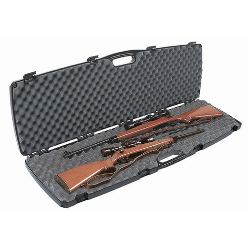 Gun Rifle Case Single Scope Contoured Tactical Firearm Safe Storage Outdoor Hard 