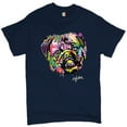 thumbnail image 1 of Tee Hunt Adorable Pug T-shirt Andy Maxx Pet Owner I Love My Dog Doggie Men's Tee, Navy Blue, XX-Large, 1 of 5