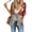 Deep Red, variant on Women's Floral Kimono Ruffled Sleeve tie Cardigan Floral Lightweight Ruffle 3/4 Sleeve Boho Flowy Beach Cover Ups