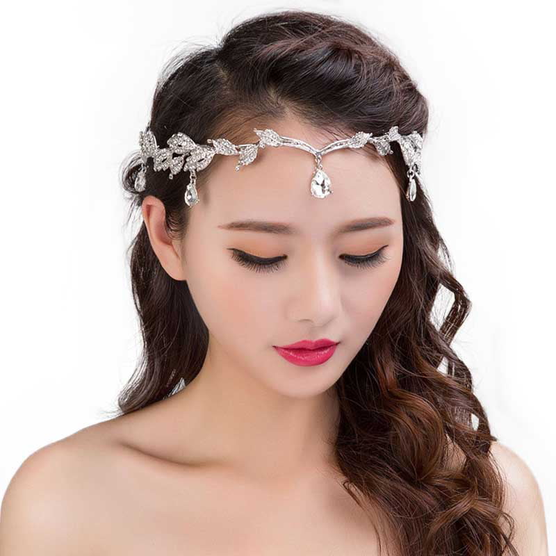 High Quality Luxury Tassel Crystal Forehead Ornaments Wedding Bridal Hair  Accessory wholesale - Walmart.com