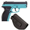 Crosman Wildcat Blue .177 Caliber Semi-Auto CO2 Air Pistol Kit, 480fps