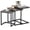 Grey, variant on Alpinel Nesting Table Set of 3, Rectangle Stacking Side End Table with Wood Top & Metal Legs, Adjustable Foot Pads, C-shaped Accent Coffee Tables for Small Spaces, Living Room (C-shaped, White, 3-pc)