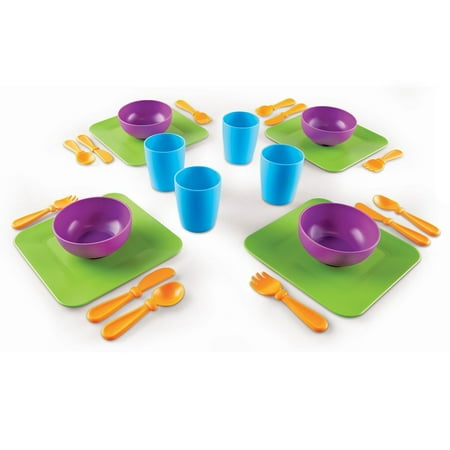 Learning Resources New Sprouts Serve It! Dish Set, 24 Pieces, Ages