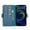 Burnt Blue, variant on iPhone 12 & 12 Pro Folio Handcrafted Full Grain Leather Wallet Case