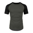 thumbnail image 3 of COOFANDY Men Short Sleeve Baseball T-Shirts Pleats Sleeve Workout Shirt, 3 of 7