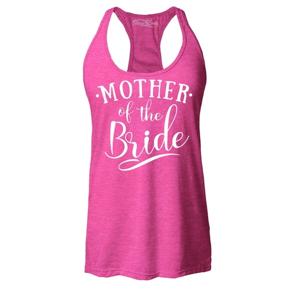 Shop4Ever Women's Mother of the Bride Wedding Racerback Tank Top XX-Large Fuchsia