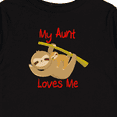 thumbnail image 4 of Inktastic My Aunt Loves Me Sloth Boys or Girls Long Sleeve Toddler T-Shirt, 4 of 5