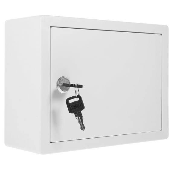 HONMEET White Plastic Wall Mount Mailbox for Outdoor with Locking Security