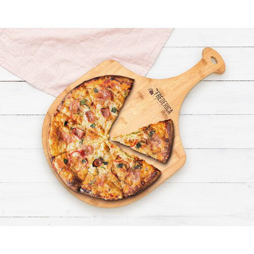 Large Wood Pizza Peel For Transferring & Serving Authentic Bamboo Pizza Peel Wood Zulay Large 15 Natural Bamboo Pizza Paddle With Easy Glide Edges & Handle For Baking 